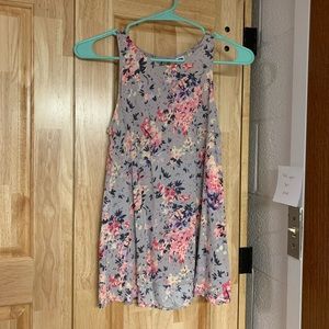 Lilac, Pink & Blue Floral Swing Scoop Neck
